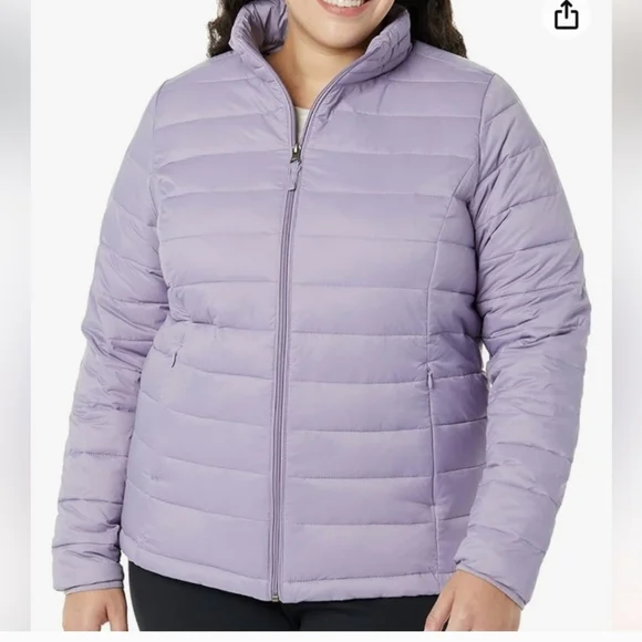 Packable Puffer Jacket in Lilac - Picture 1 of 14